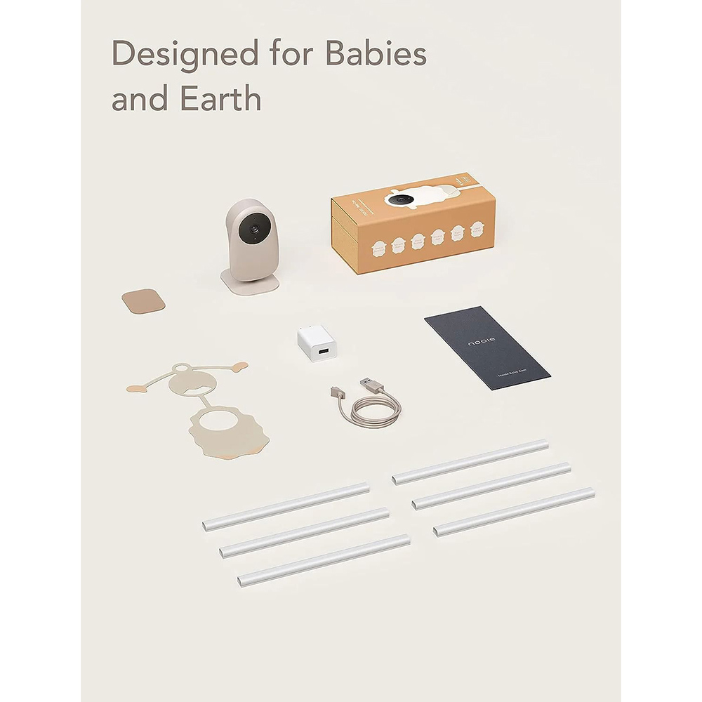 Nooie Electronics Baby Monitor Camera - IPC007D - Beige
