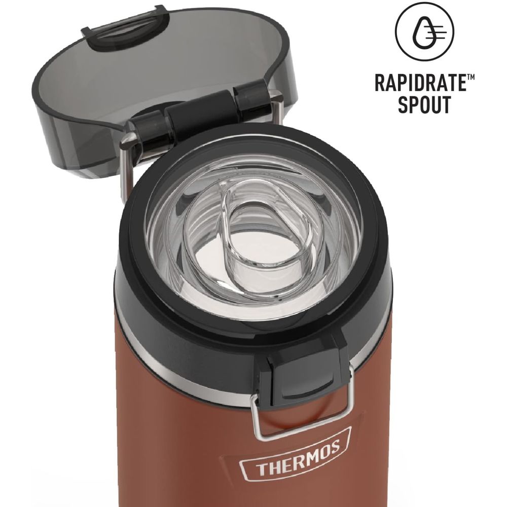 Thermos - Icon Vacuum Insulated Bottle With Spout - Saddle - 710ml
