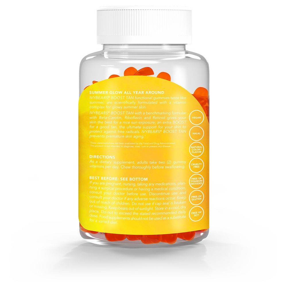 IvyBears - Boost Tan Vitamin Gummy Bears - 60 Pcs