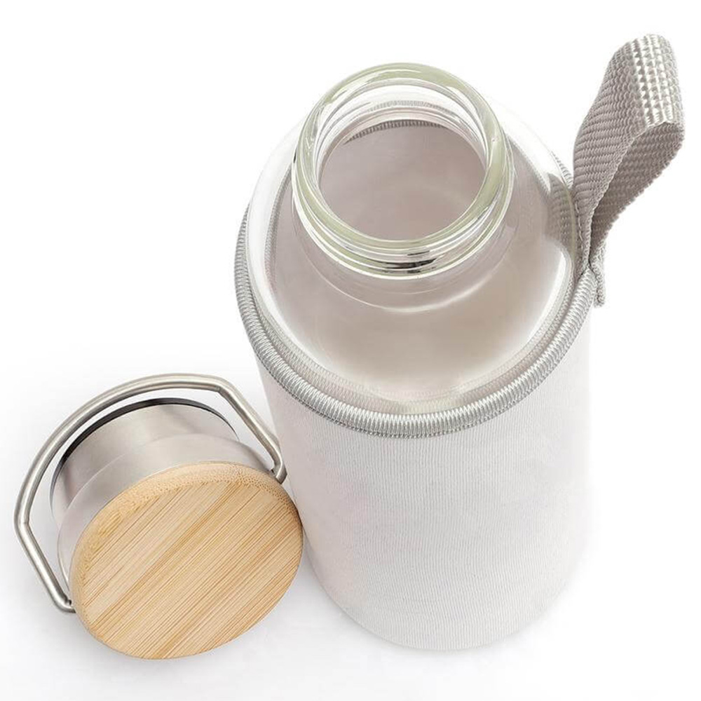 Hans Larsen - Floha Borosilicate Bottle With Neo Sleeve - White