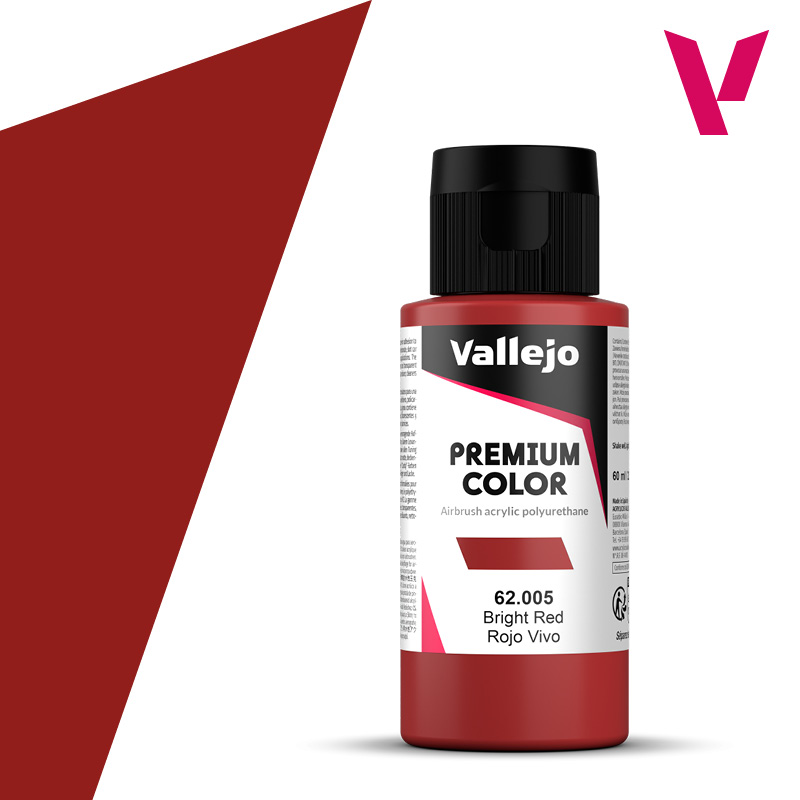 Vallejo - 62.005 Premium Color Paint 60ml - Bright Red
