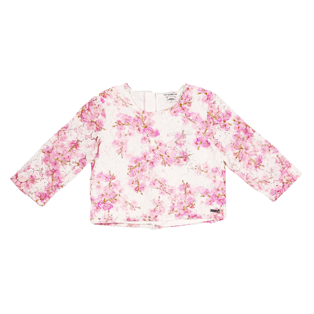 Guess Girl's Floral Top - Pink