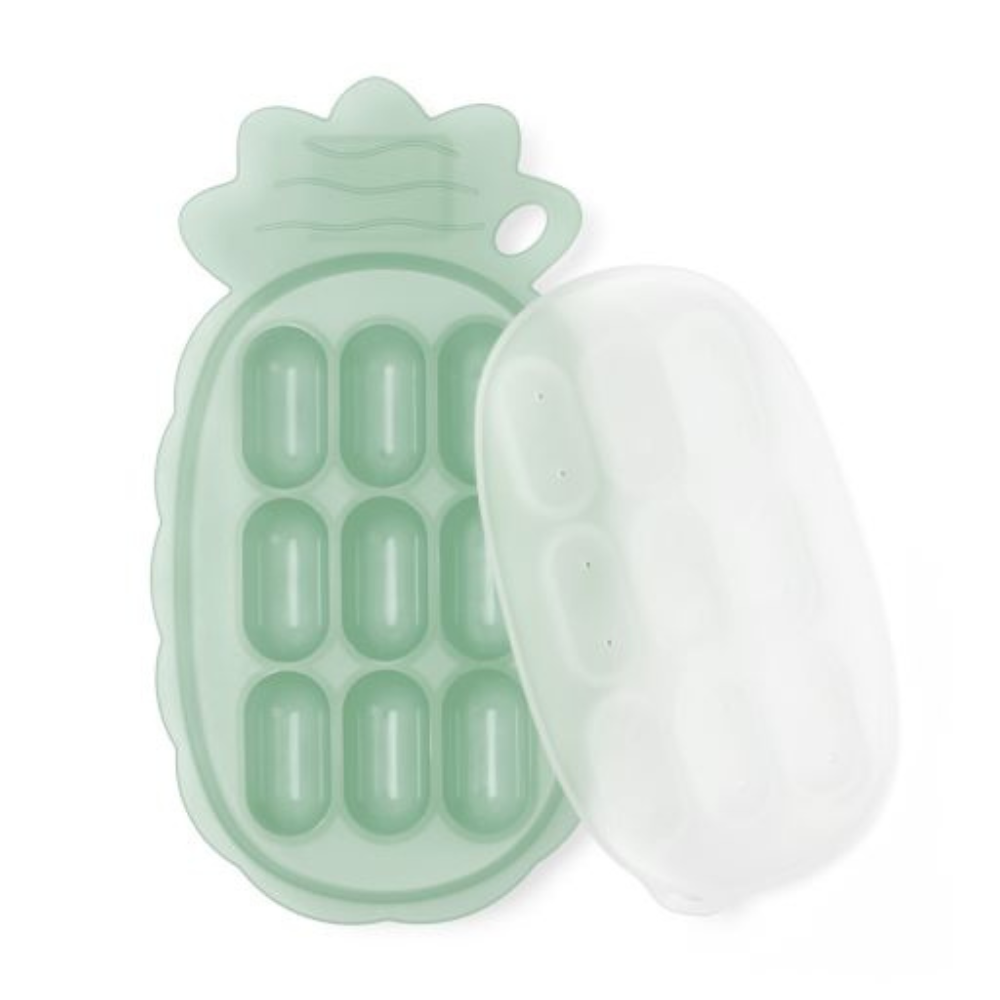 Haakaa Pineapple Silicone Nibble Tray - Pea Green