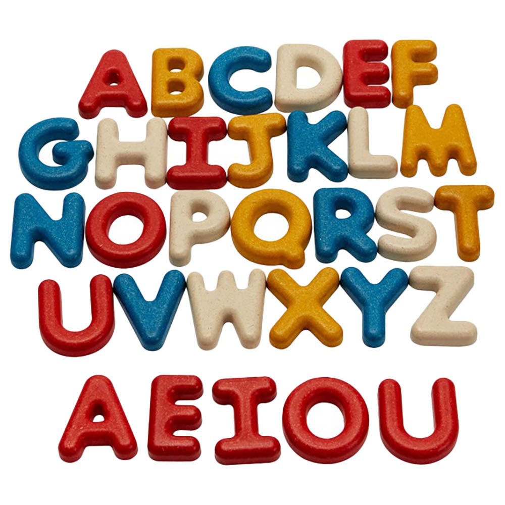 Plan Toys - Wooden Upper Case Alphabet 31pcs