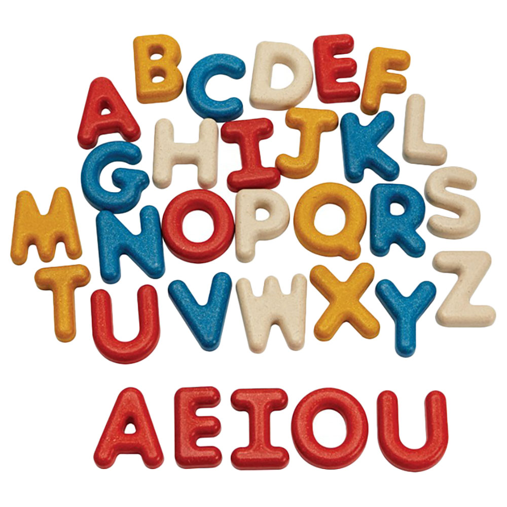 Plan Toys - Wooden Upper Case Alphabet 31pcs