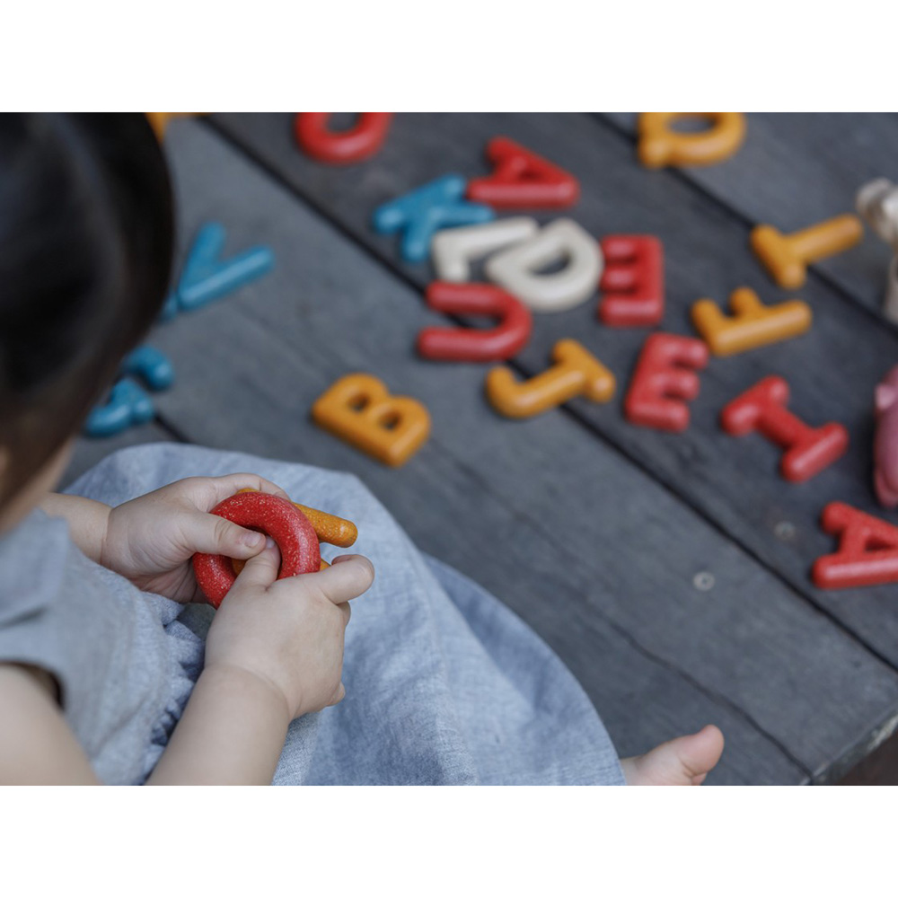 Plan Toys - Wooden Upper Case Alphabet 31pcs