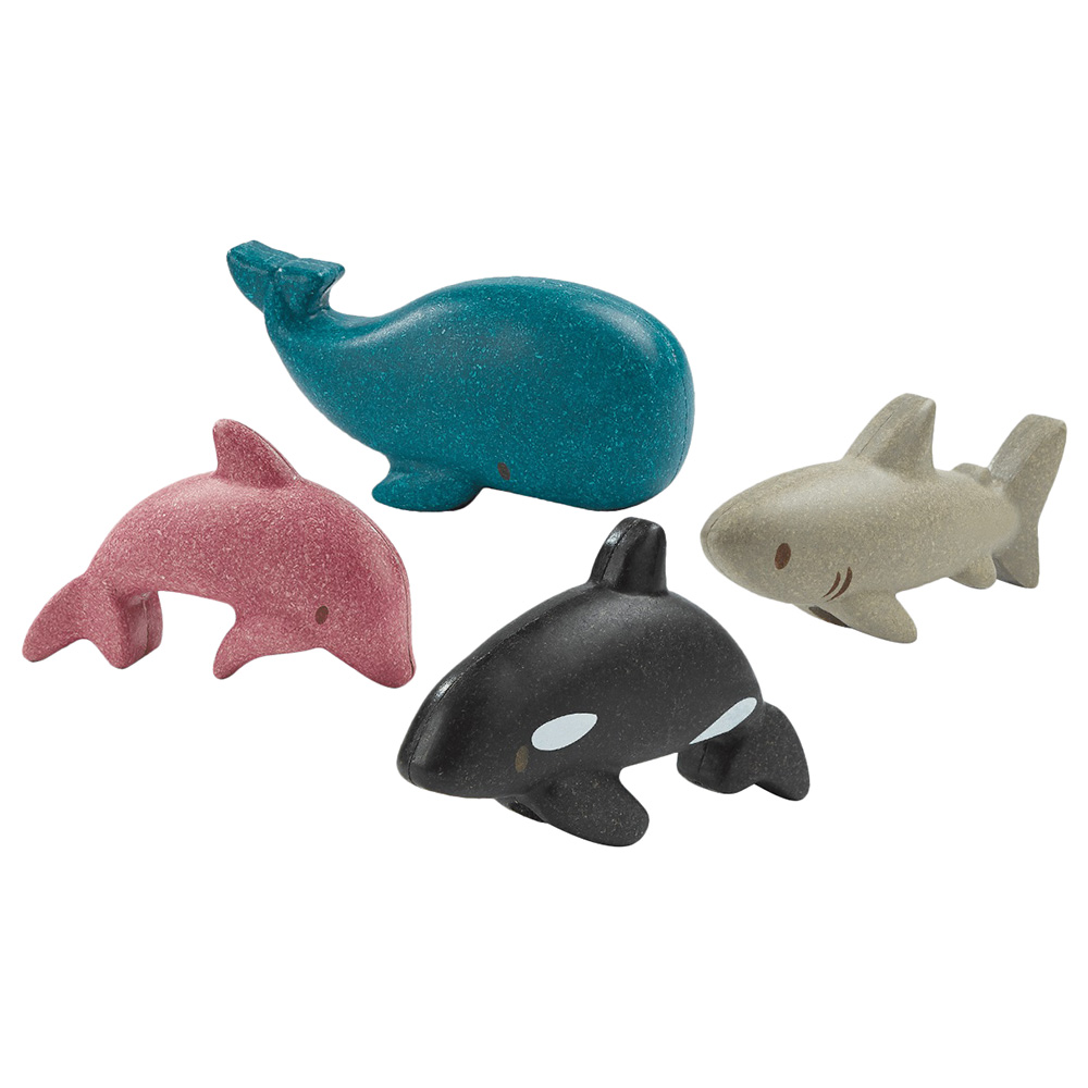 Plan Toys - Wooden Sea Life Set 4pcs