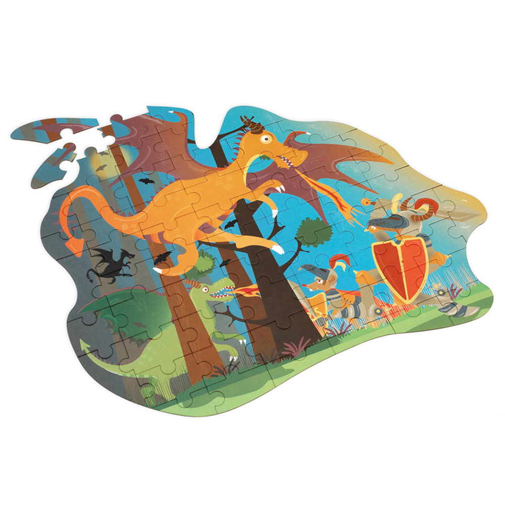 Scratch Europe - Dragon Contour Puzzle - 61pc