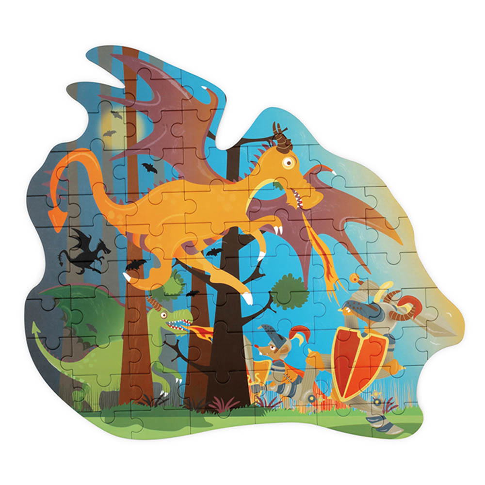 Scratch Europe - Dragon Contour Puzzle - 61pc