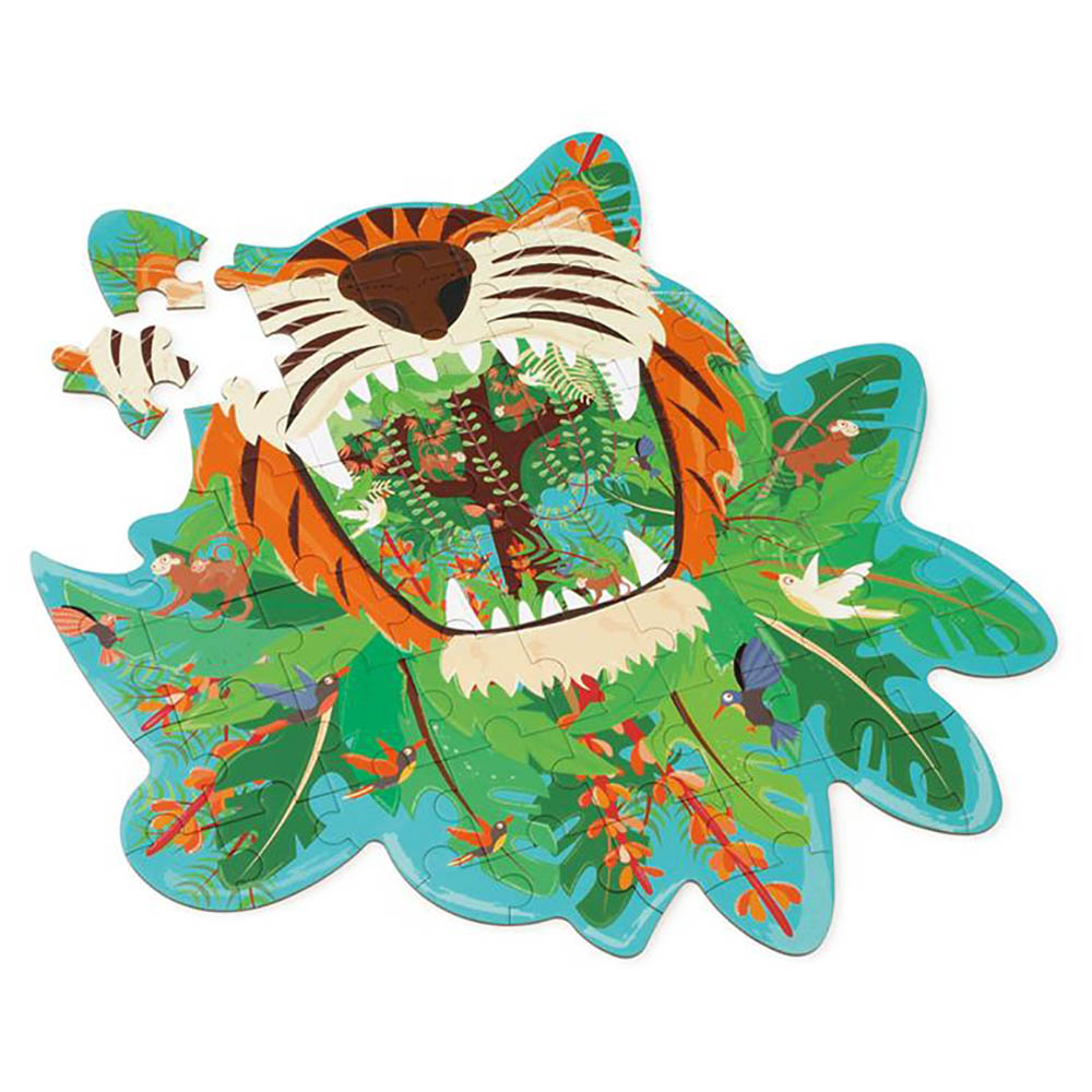 Scratch Europe - Tiger Contour Puzzle - 58pcs