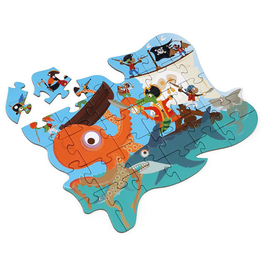 Scratch Europe - Pirates Contour Puzzle - 29pcs