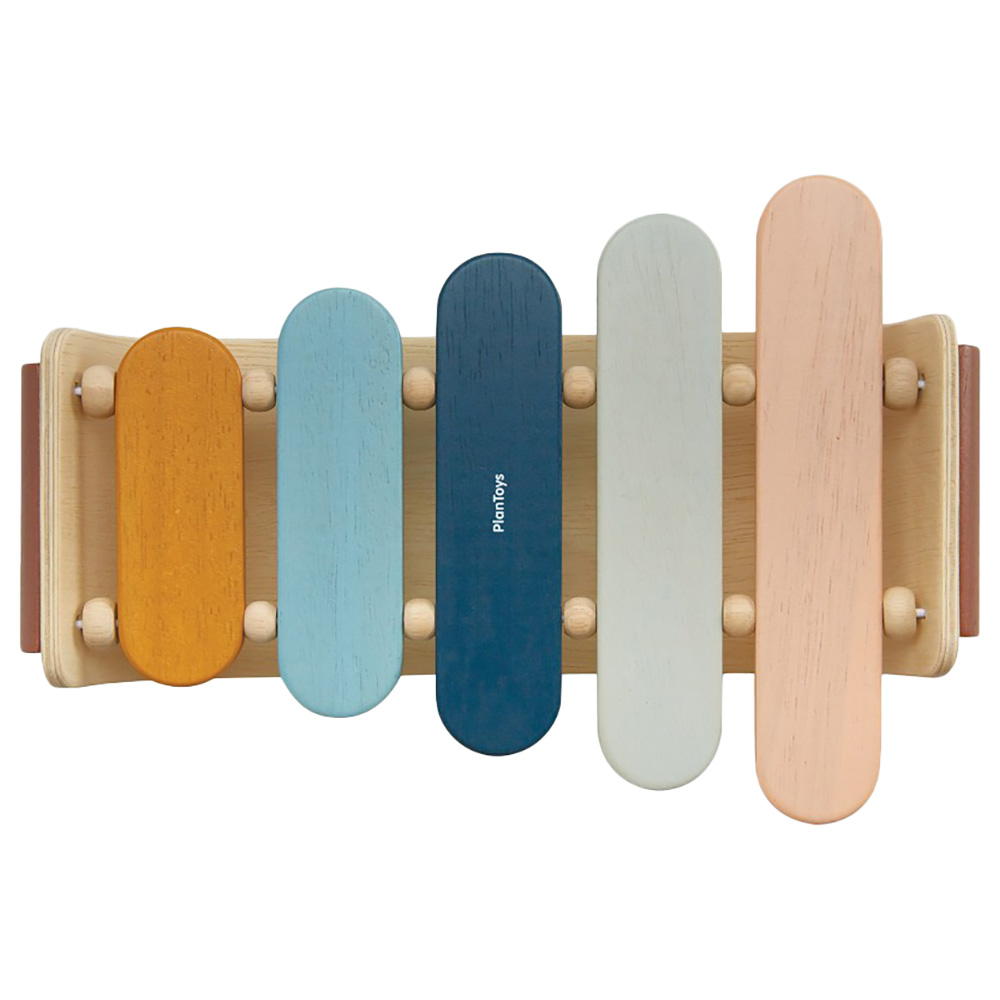 Plan Toys - Wooden Oval Xylophone - Orchard