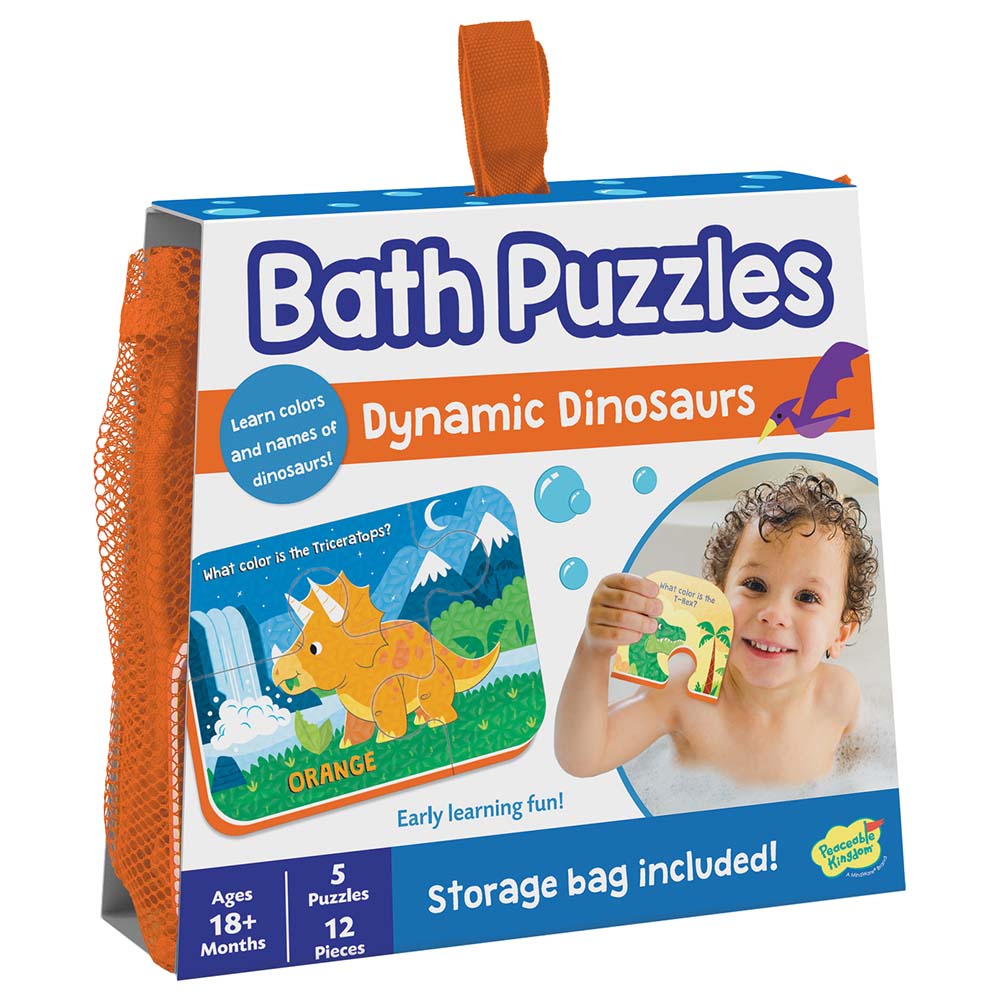 Peaceable Kingdom - Dinosaur Bath Puzzle 12Pcs