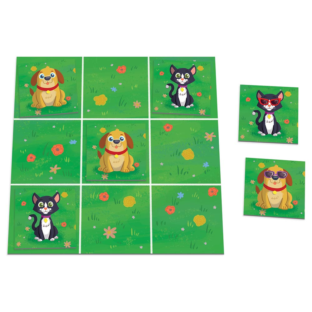 Peaceable Kingdom - Tic-Tac Surprise! Board Game - Cats & Dogs