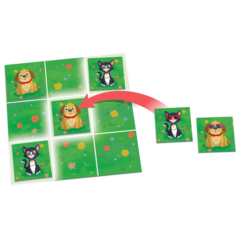 Peaceable Kingdom - Tic-Tac Surprise! Board Game - Cats & Dogs