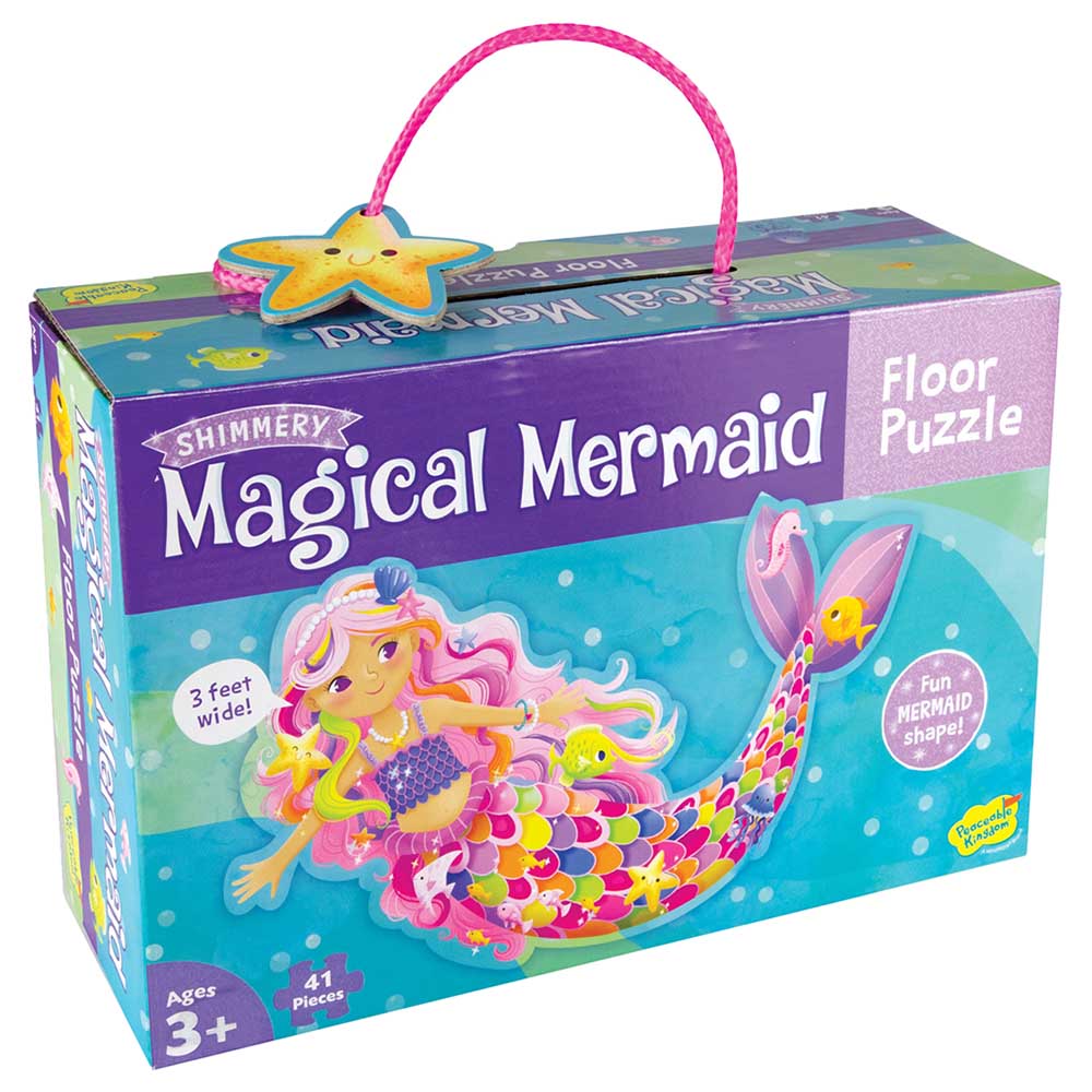 Peaceable Kingdom - Floor Magical Mermaid Puzzles - 41pcs