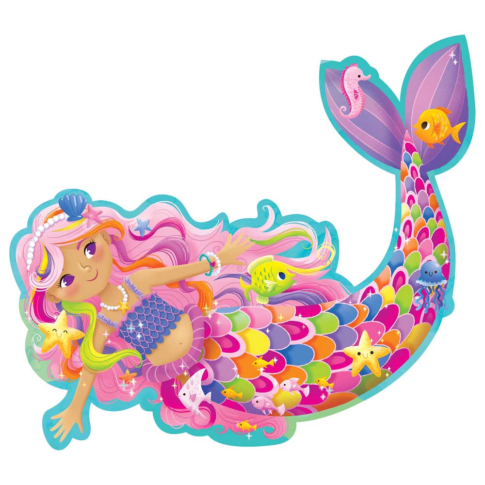 Peaceable Kingdom - Floor Magical Mermaid Puzzles - 41pcs