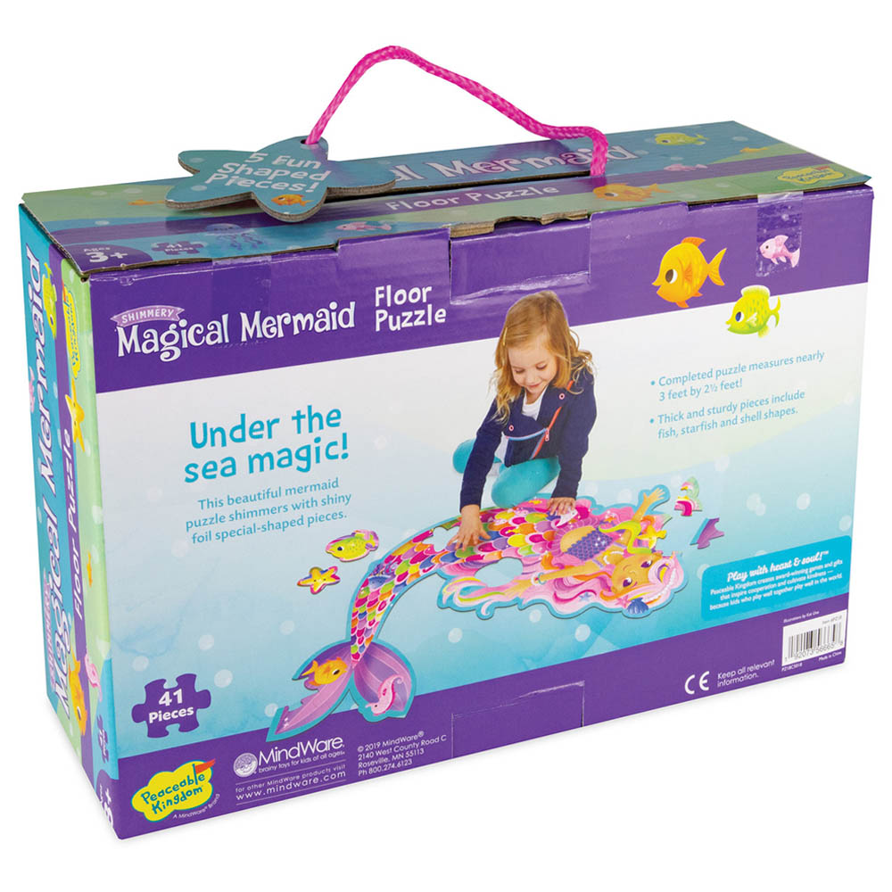 Peaceable Kingdom - Floor Magical Mermaid Puzzles - 41pcs