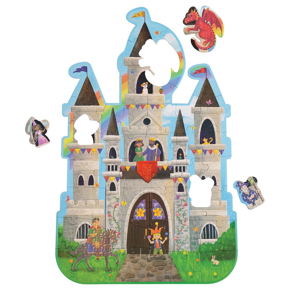 Peaceable Kingdom - Floor Castle Puzzle - 48pcs