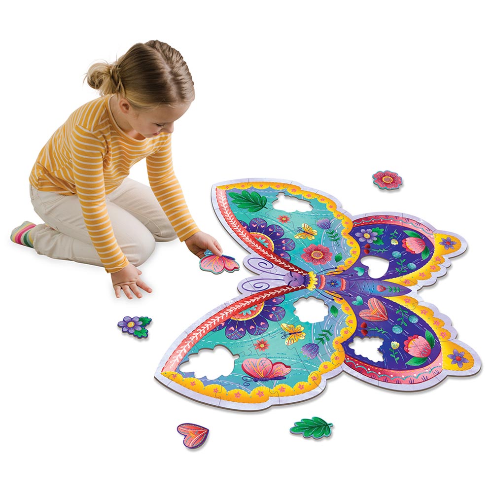 Peaceable Kingdom - Butterfly Floor Puzzle 53Pcs