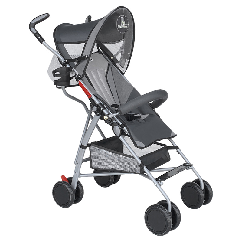 Bebesitos - Umbrella Lightweight Stroller With Multi Reclining Seat - Grey