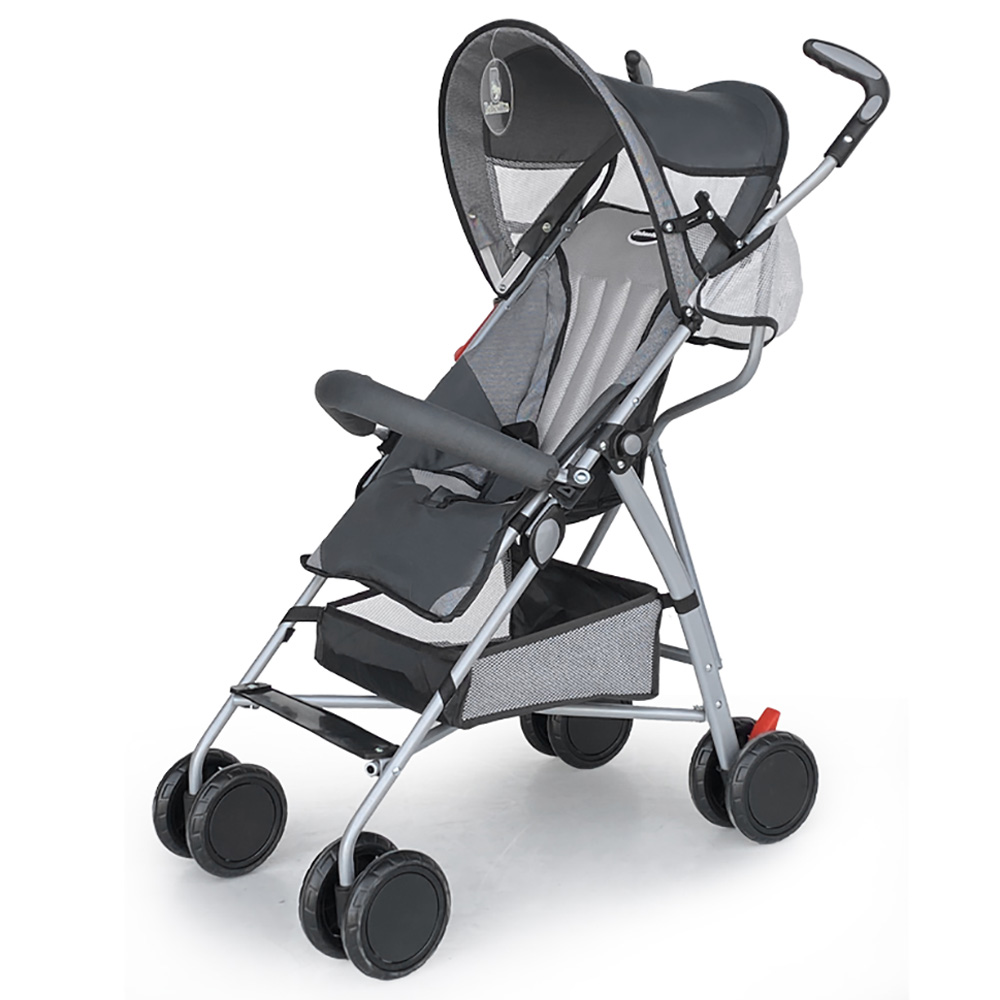 Bebesitos - Umbrella Lightweight Stroller With Multi Reclining Seat - Grey