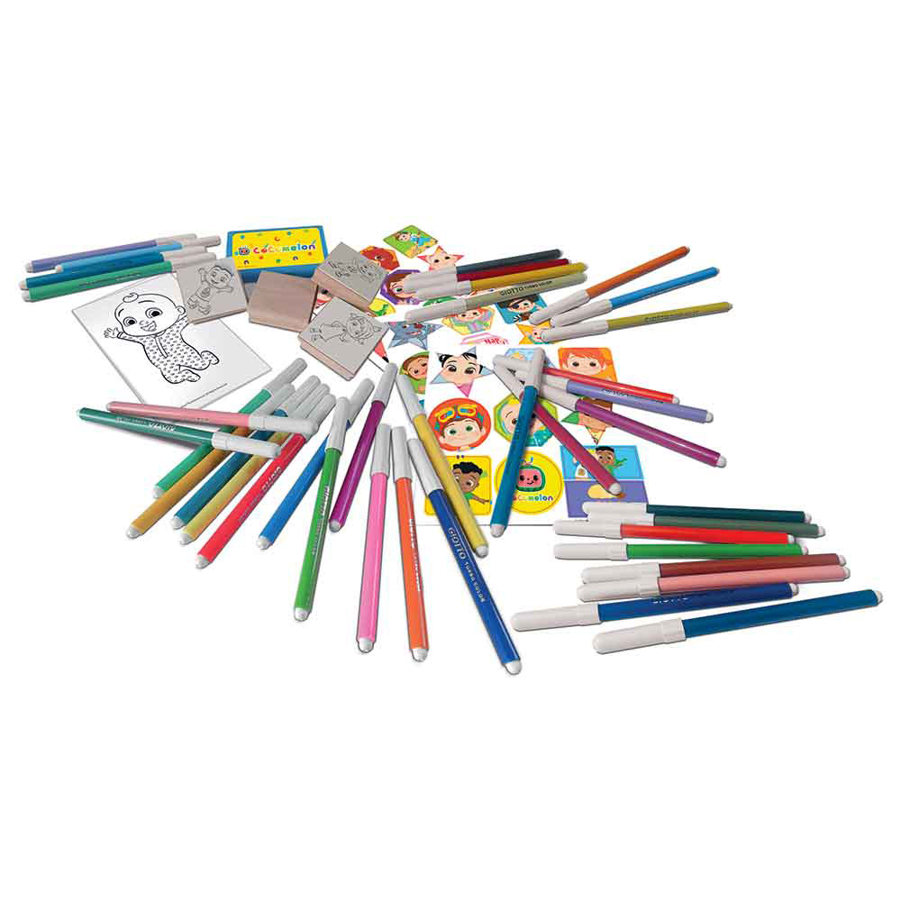 Multiprint - Cocomelon Coloring Kit With 60 Felt-Tip Pens