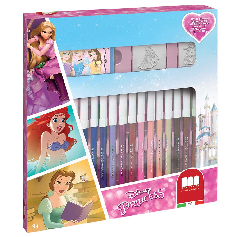 MultiPrint - Princess - 18 Markers & Stamps