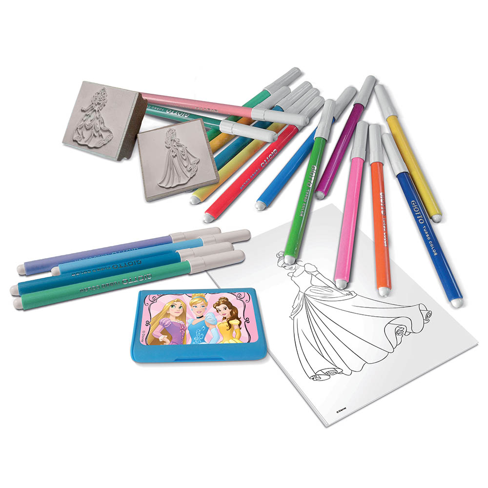 MultiPrint - Princess - 18 Markers & Stamps