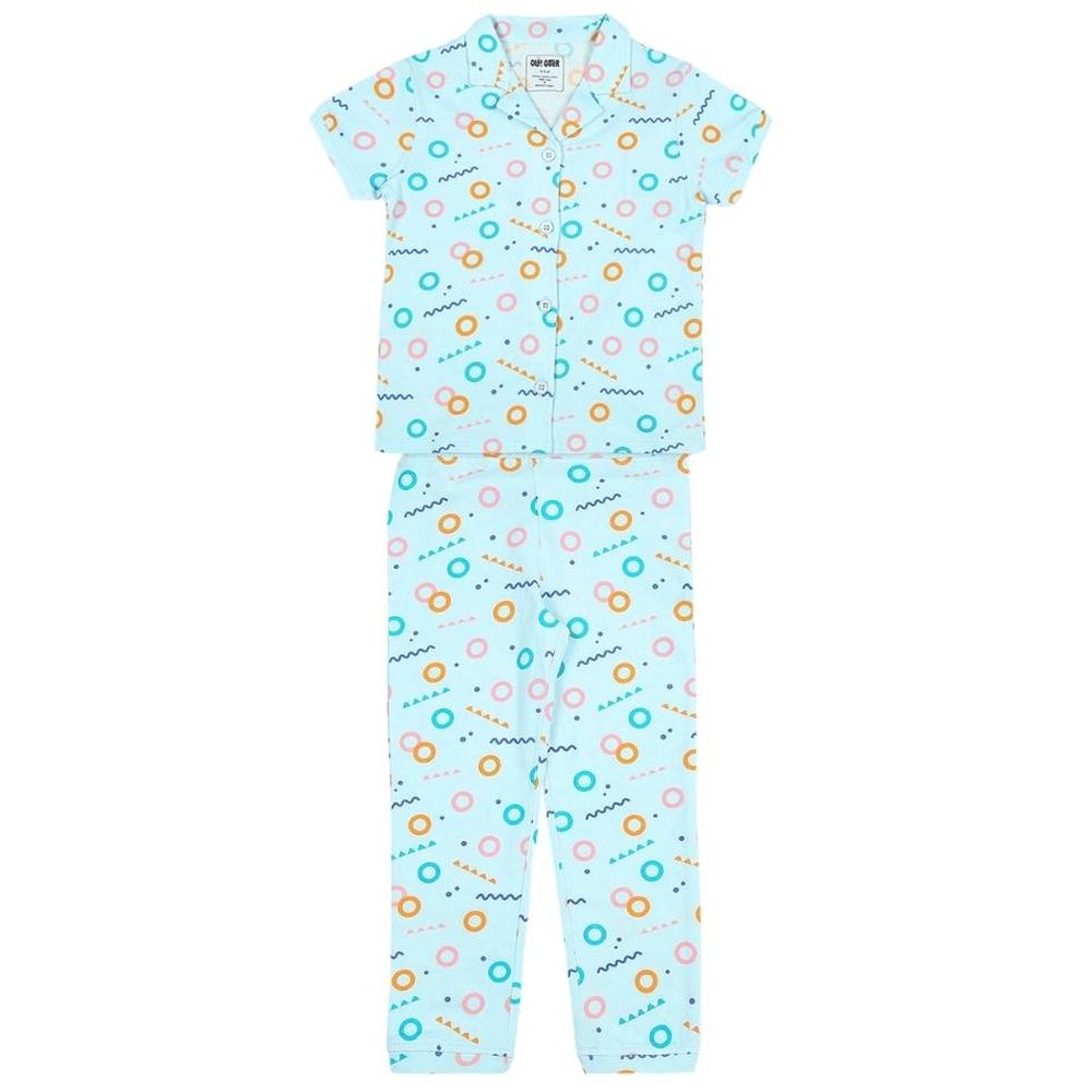 Ola Otter Kids Short Sleeve Nightsuit Free Float - 2 Pcs