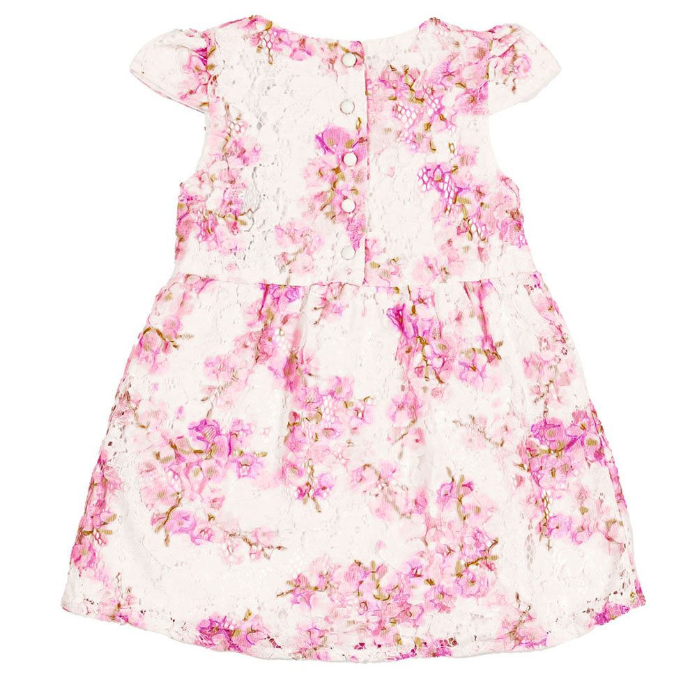 Guess - Lace Short Sleeve Dress - Cherry Blossom Print