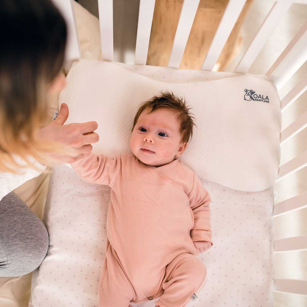 Koala Babycare - Perfect Head Maxi Flat Head Baby Pillow - White