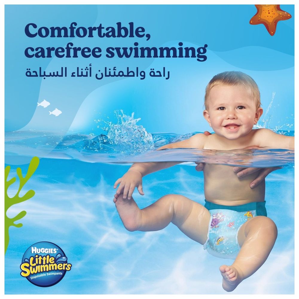 Huggies Little Swimmer Swim Pants Diaper 14kg, Size Large, 10 Swim Pants