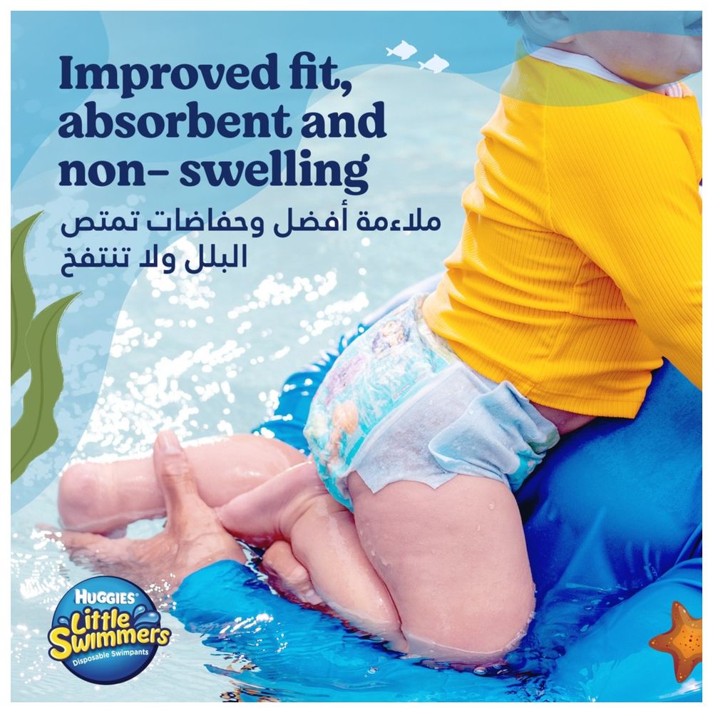Huggies Little Swimmer Swim Pants Diaper 14kg, Size Large, 10 Swim Pants