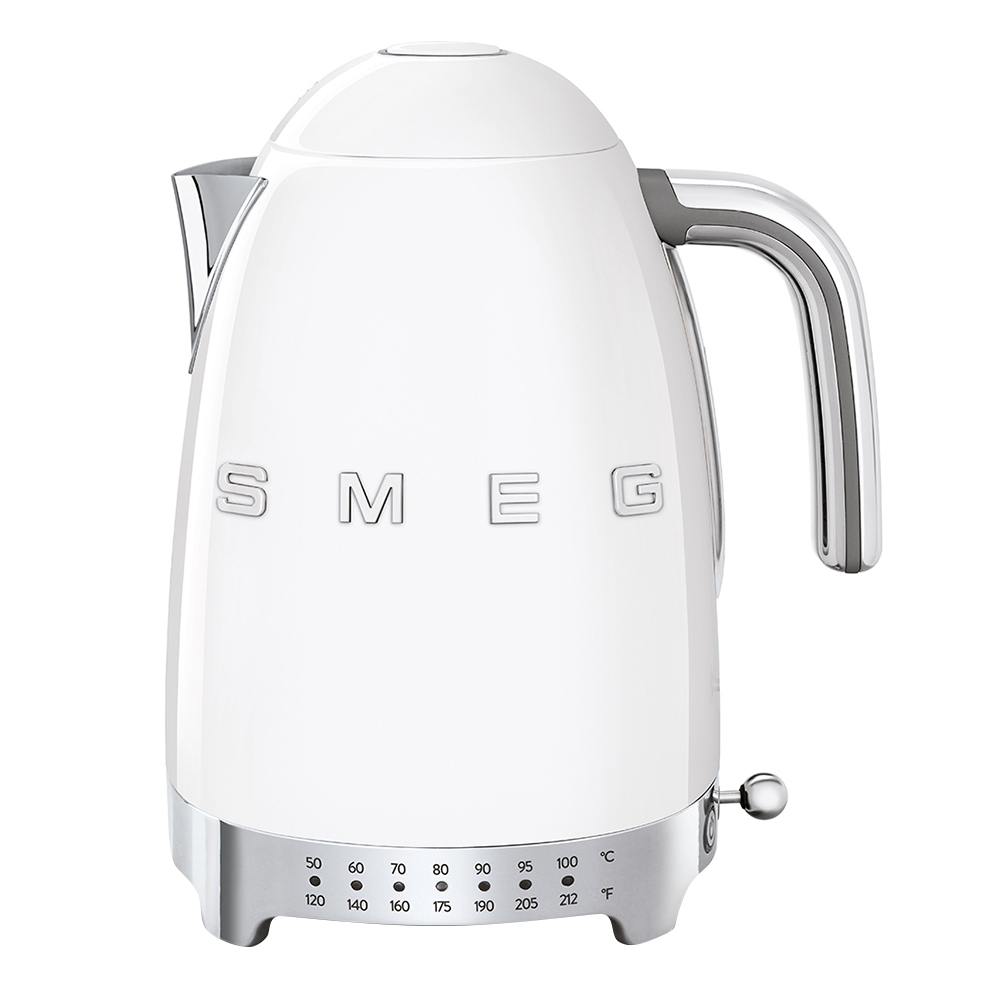 Smeg 50'S Retro Temperature Kettle - White - 1.7 L - 3000 W