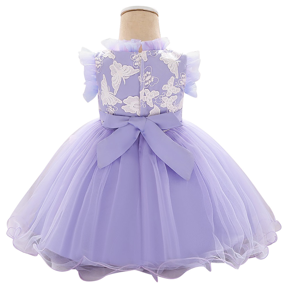D' Daniela Butterfly Party Dress - Purple