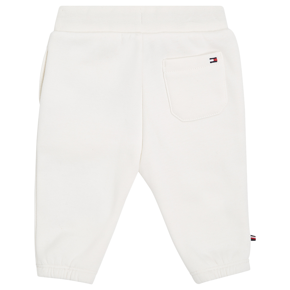 Tommy Hilfiger Baby Check Stamp Crewsuit - White