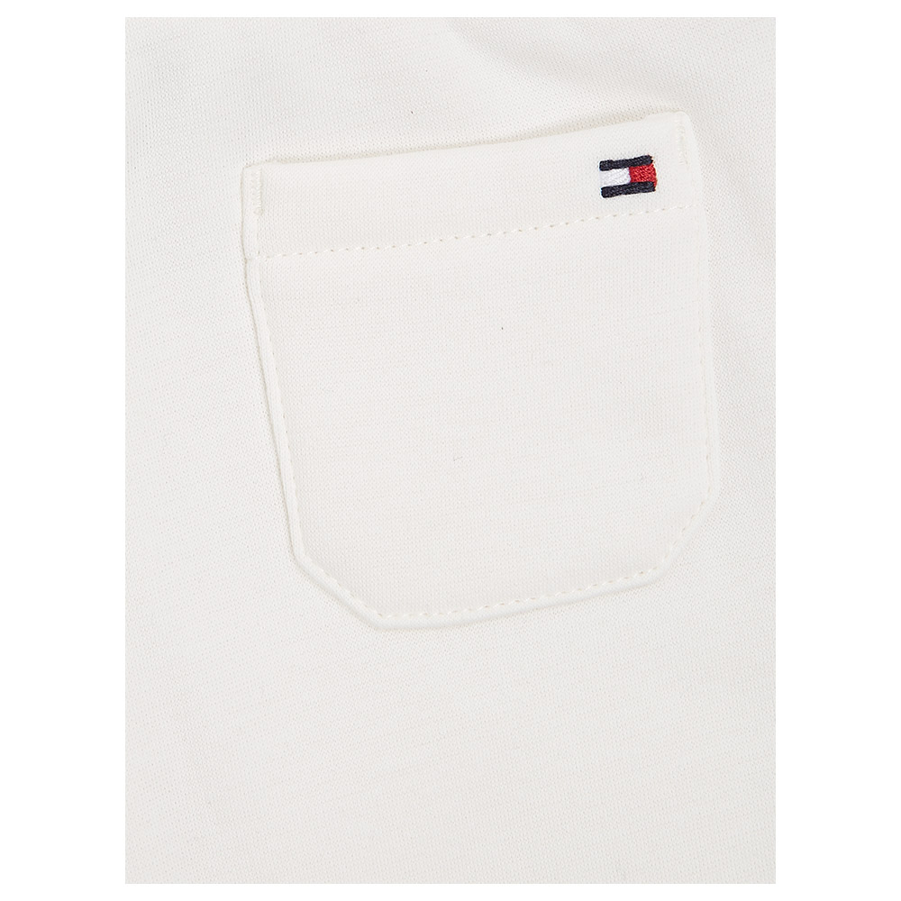 Tommy Hilfiger Baby Check Stamp Crewsuit - White