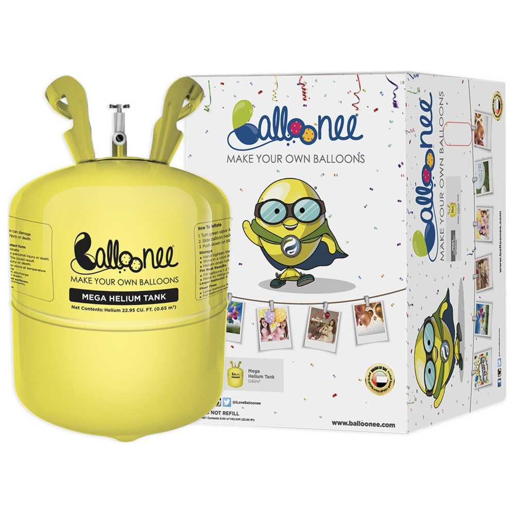 Balloonee - MEGA Disposable Helium Party Kit - 100Pcs