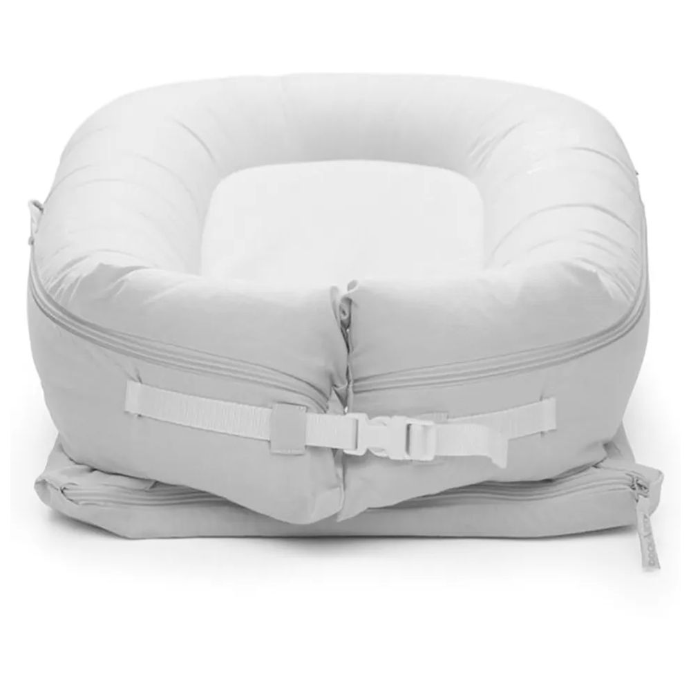 DockATot - Deluxe+ Pod Docking Station - Fog Grey Chambray