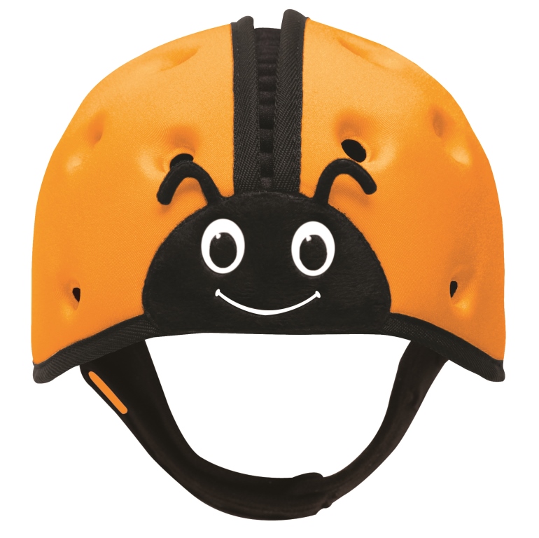 SafeheadBABY - Soft Helmet Learning To Walk (7months-2years) - Ladybird Orange
