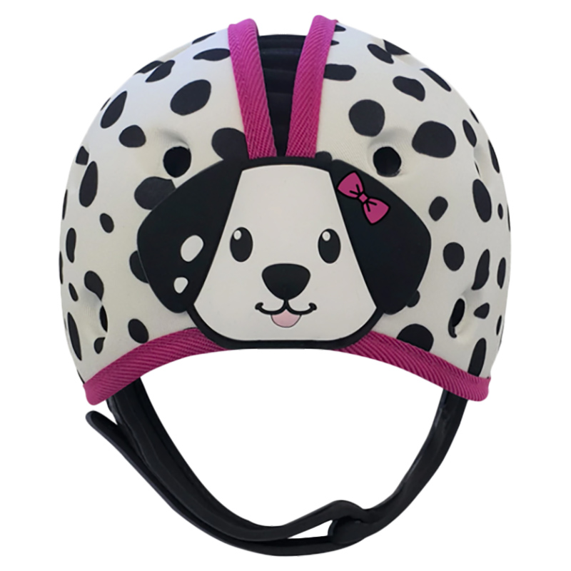 SafeheadBABY - Soft Helmet Learning To Walk (7months-2years) - Dalmation Pink