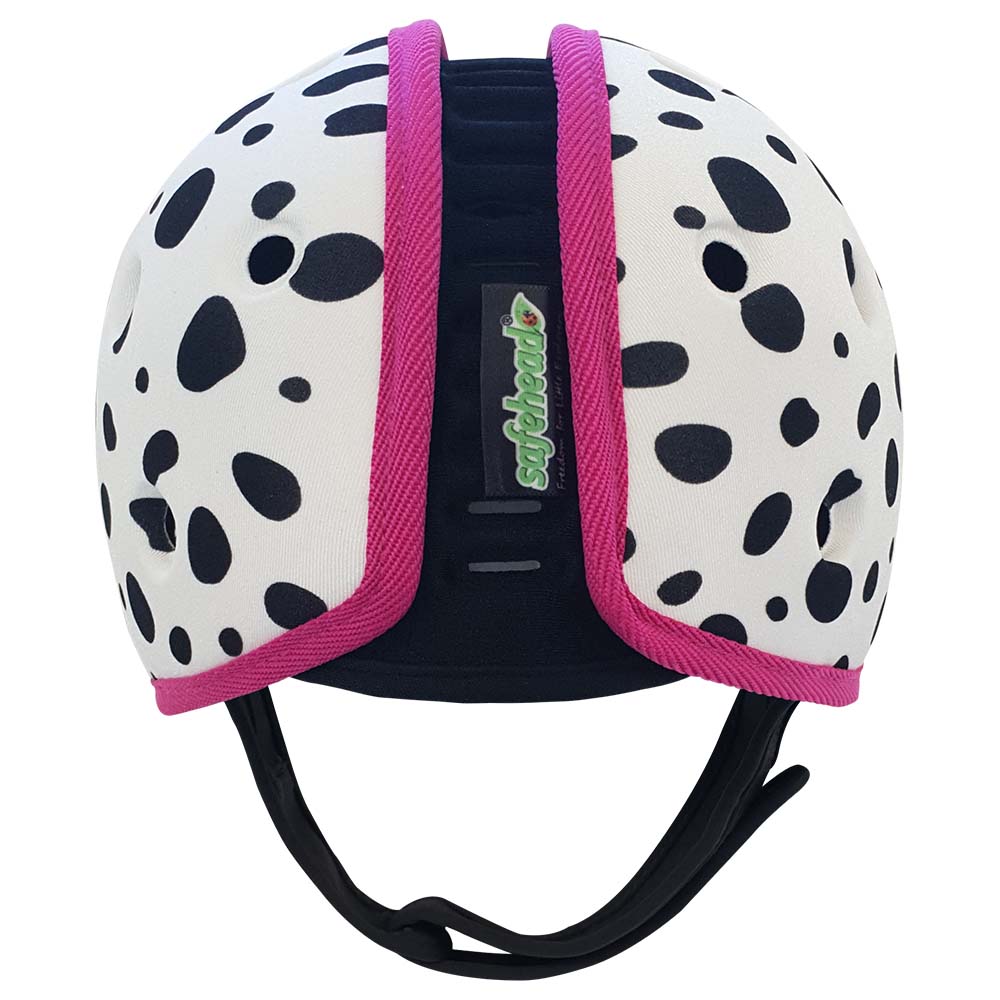SafeheadBABY - Soft Helmet Learning To Walk (7months-2years) - Dalmation Pink