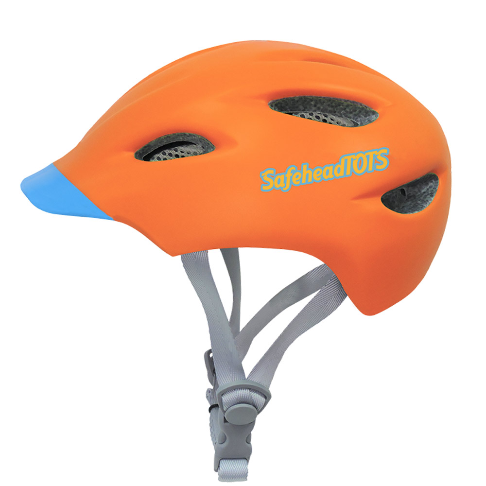 SafeheadTOTS - XS Toddler Bike Helmet - Orange Blue