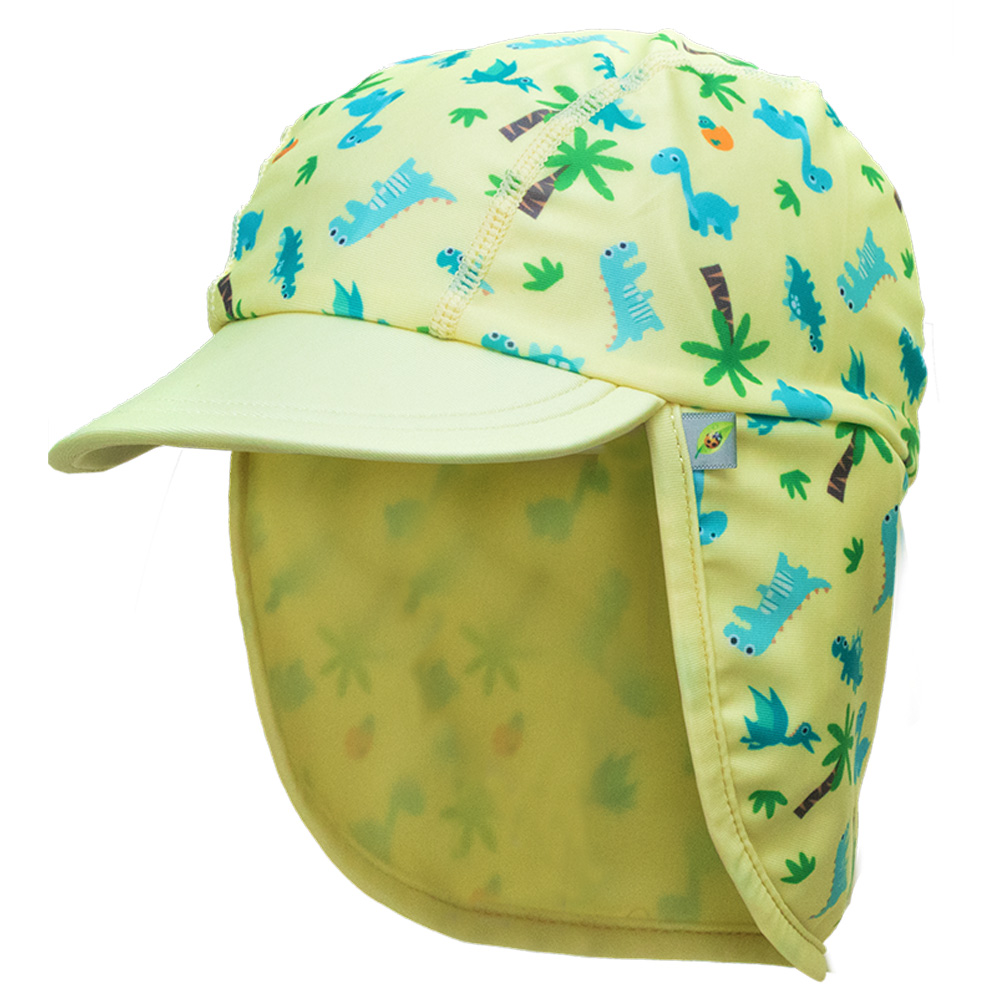Safehead - Jona Summer Fun Splash Cap UPF 50+ - Dino Yellow