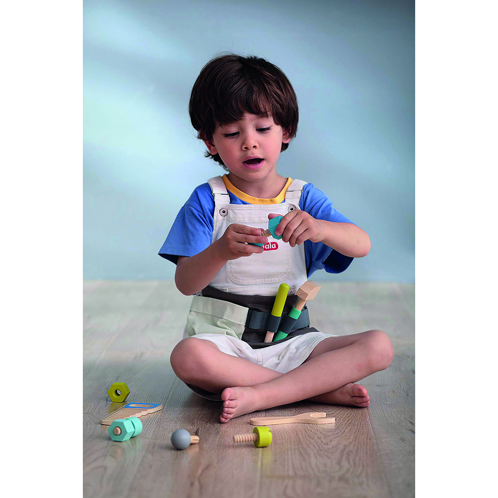 Andreu Toys - Wooden Tool Belt Playset - 12pcs
