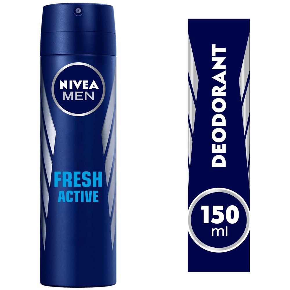 Nivea - Men Fresh Active Deodrant Spray - 150 ml
