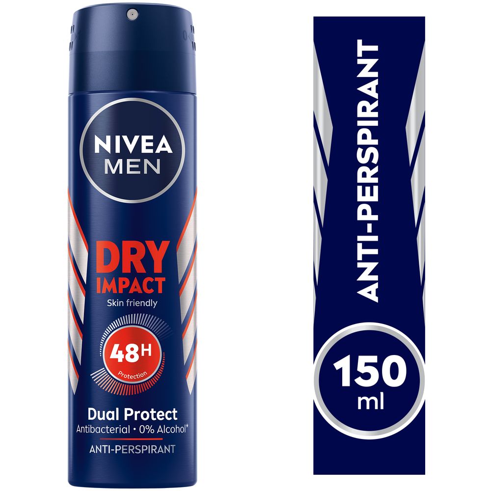 Nivea - Men Dry Impact Antiperspirant Spray - 150 ml