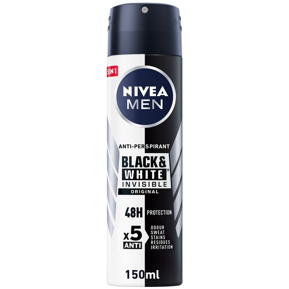 Nivea - Men Black & White Invisible Original Deo Spray - 150 ml