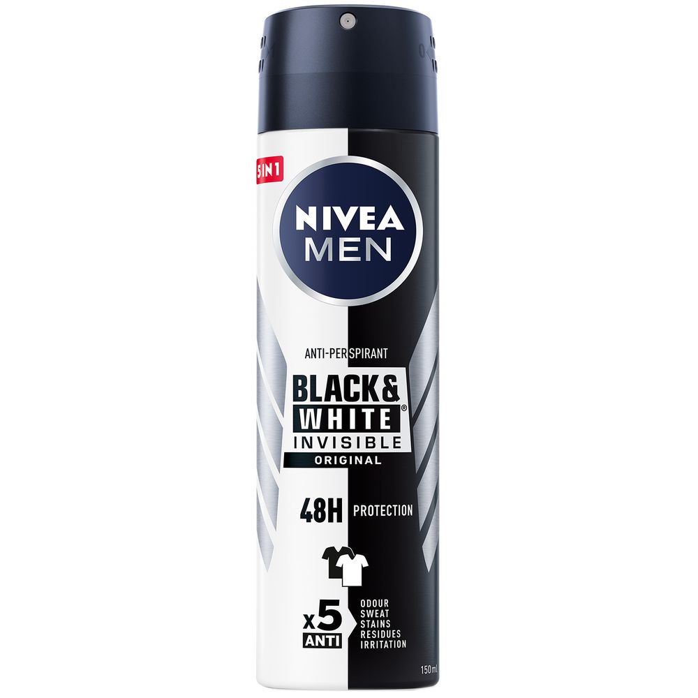Nivea - Men Black & White Invisible Original Deo Spray - 150 ml